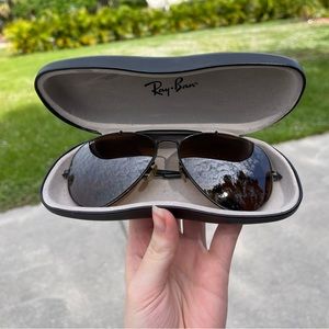 Ray-Bans Outdoorsman aviator sunglasses non-prescription